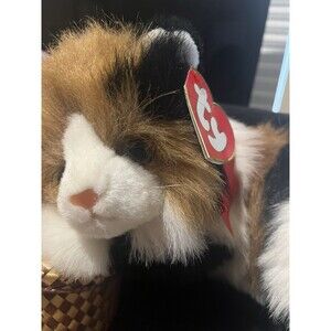 1995 TY Classic Plush MAGGIE the Calico Kitten Cat Stuffed Animal Toy